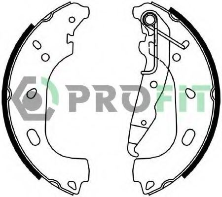 PROFIT 5001-4055 Brake Shoe Set